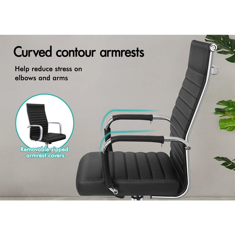 ALFORDSON Office Chair Padded Seat Ergonomic Executive Computer Study Gaming