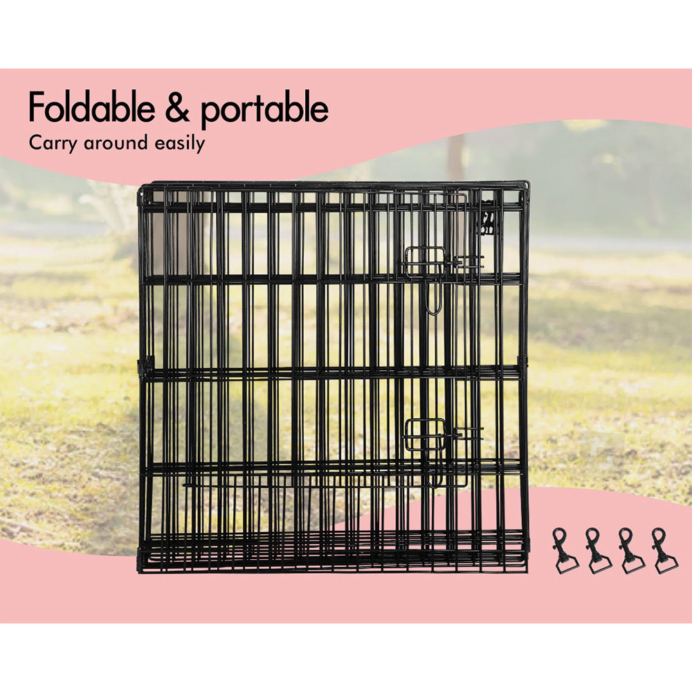 BEASTIE Dog Playpen Pet Metal Fence 8 Panel Enclosure Puppy Exercise Pen 30"