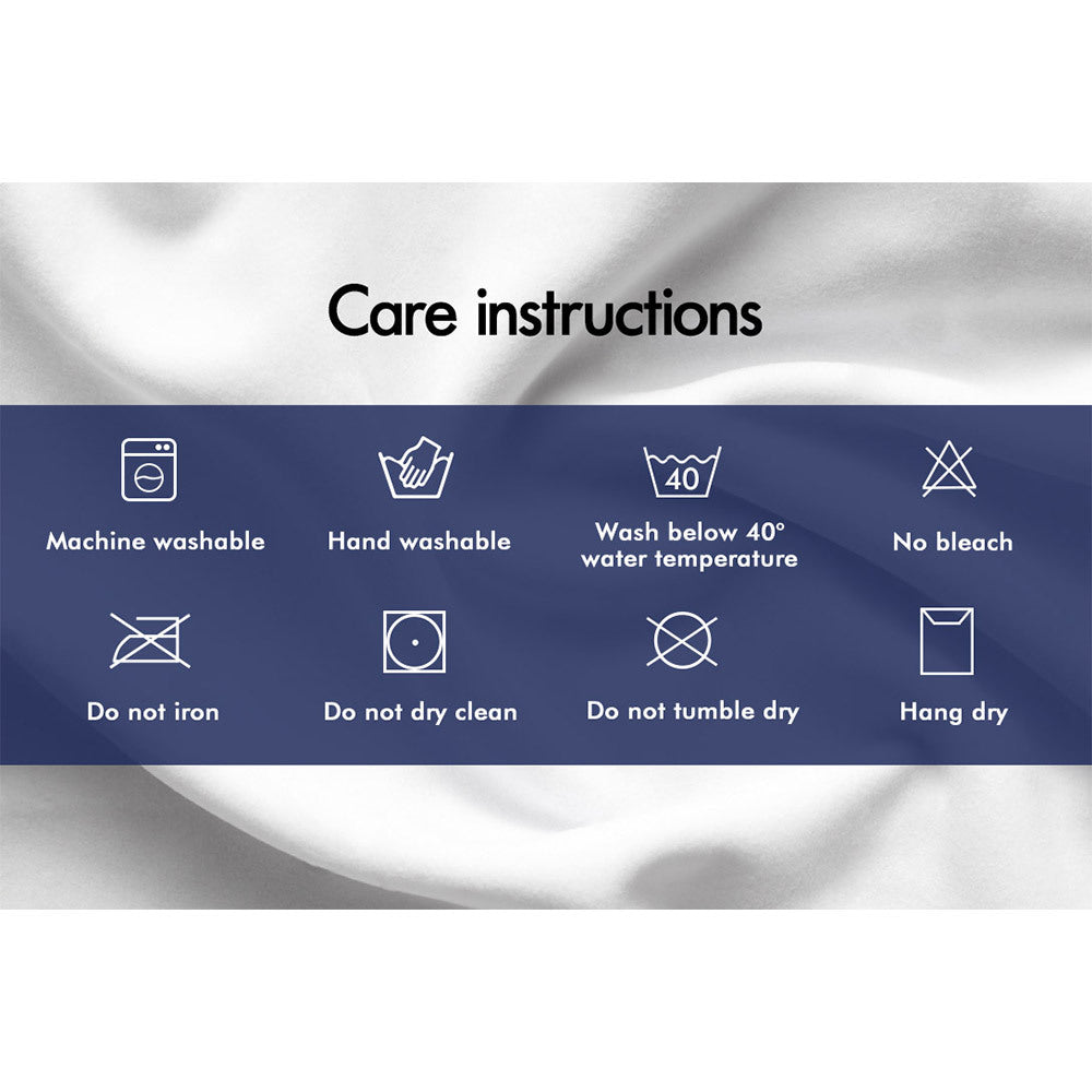 Starry Eucalypt Pillow Microfibre Cushion Twin Pack Soft Bed Hotel Home Set 70x40CM