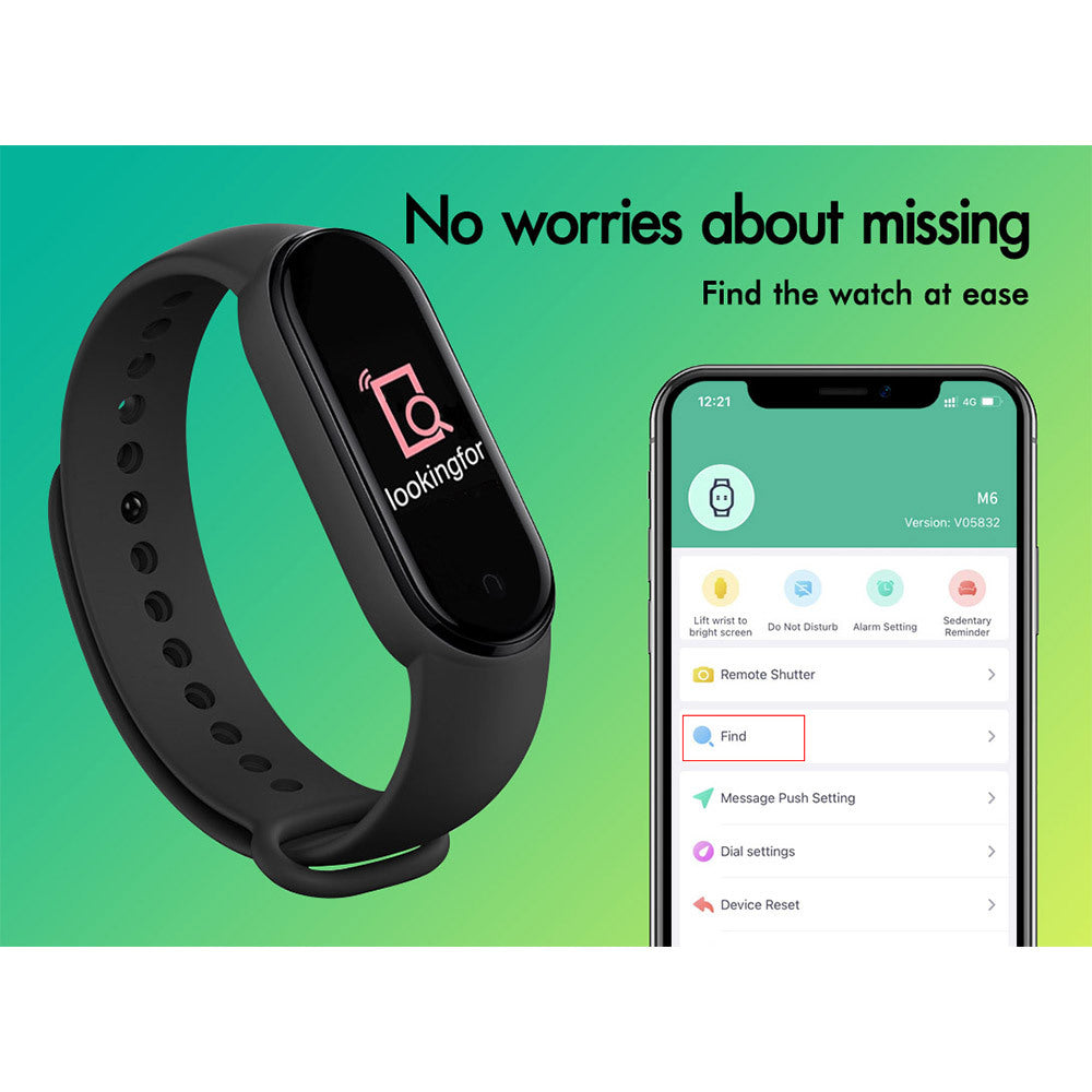 BLACK LORD Bluetooth Smart Bracelet Heart Rate Monitor Smart Watch Pedometer