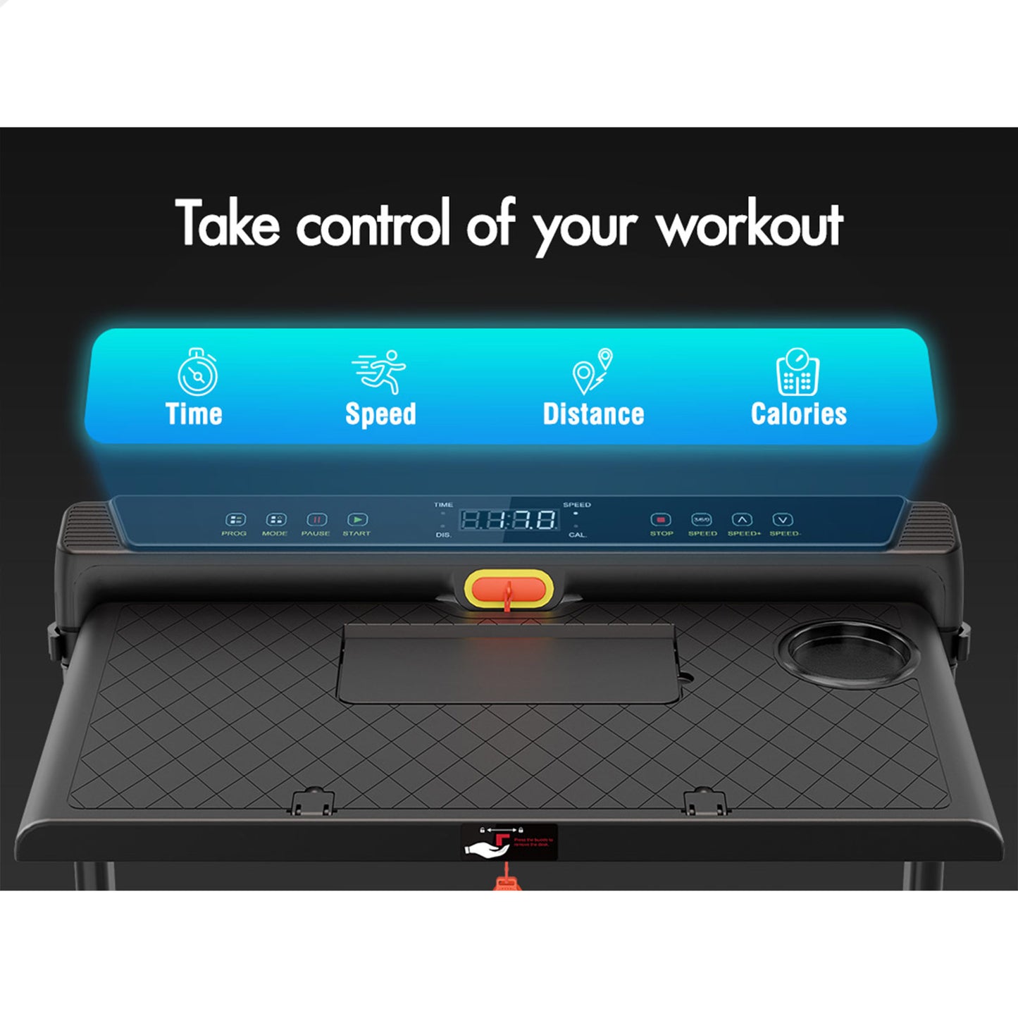 BLACK LORD Treadmill 3 IN 1 Walking Pad Removable Desk Height Adjustable Black