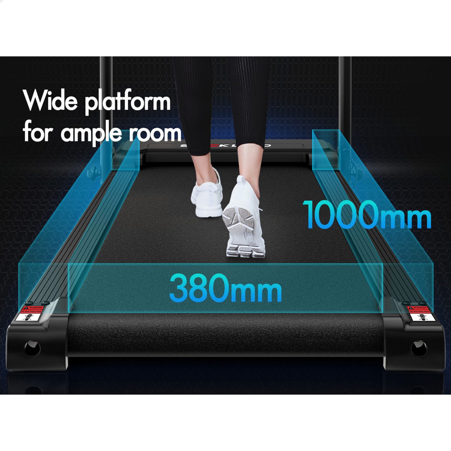 BLACK LORD Treadmill Electric Exercise Running Folding Machine Home Gym Fitness