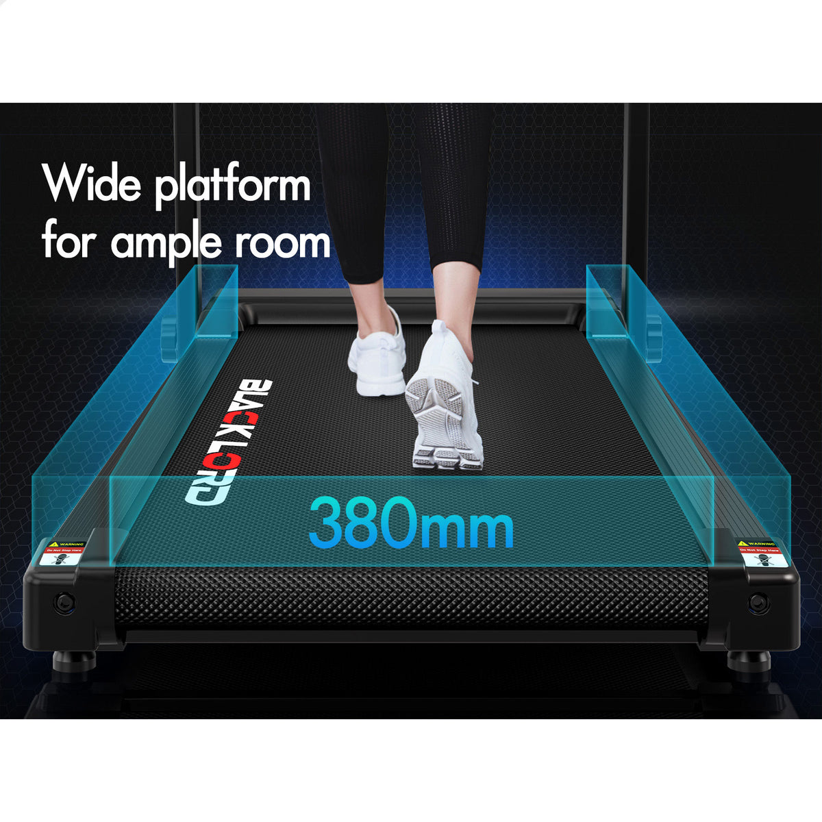 BLACK LORD Treadmill Electric Home Gym Fitness Foldable Running Machine Incline