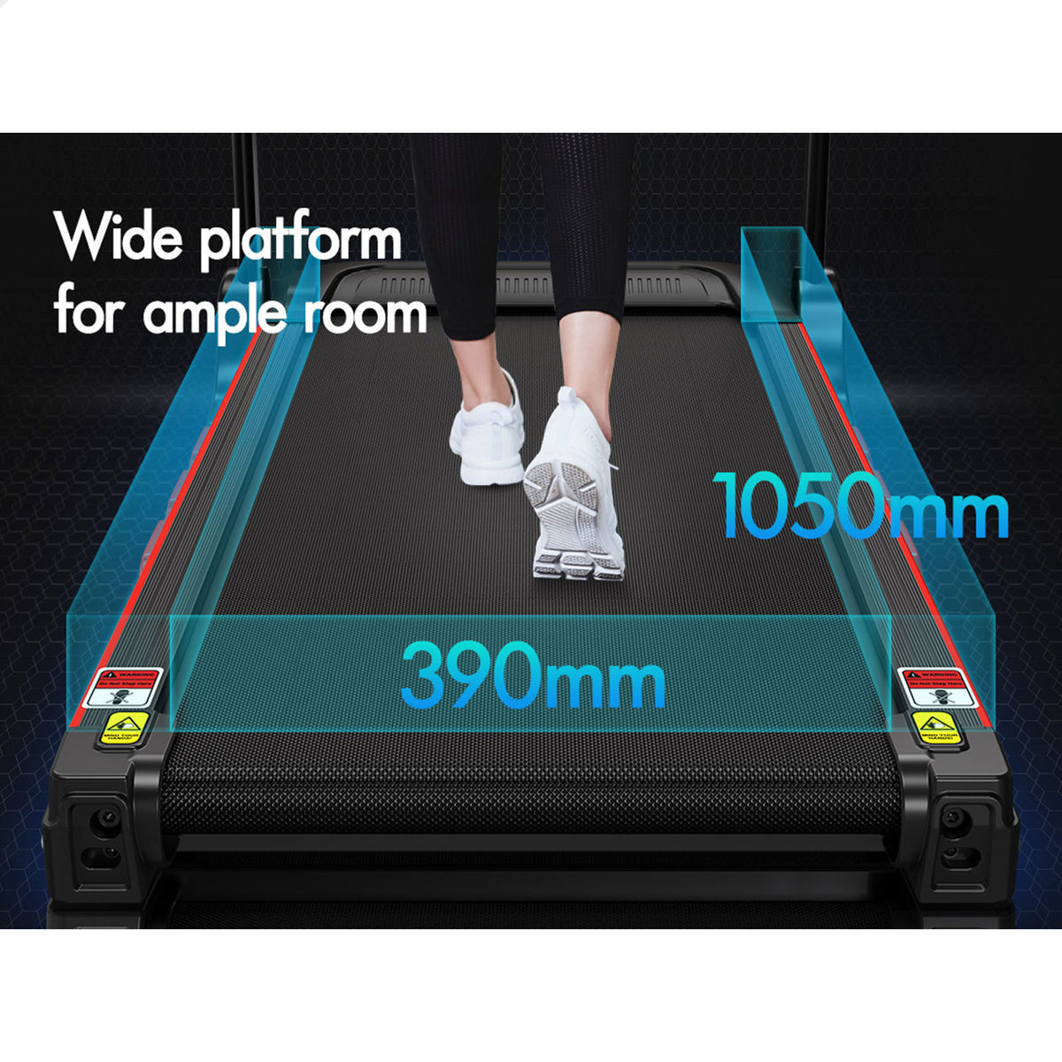 BLACK LORD Treadmill Electric Incline Home Gym Running Machine Fitness Foldable