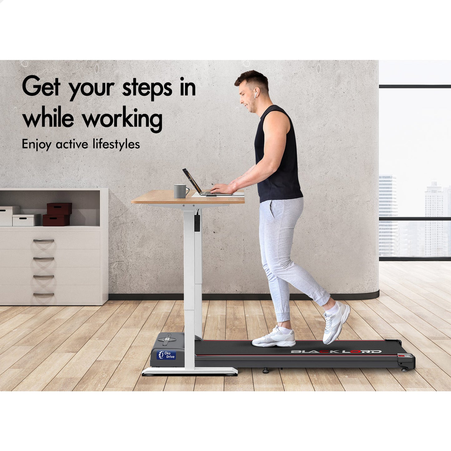 BLACK LORD Treadmill Electric Walking Pad