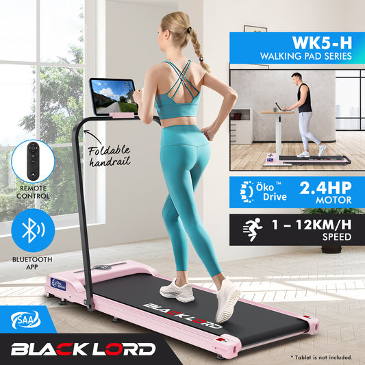 BLACK LORD Treadmill Electric Walking Pad Folding Fitness Machine Home Gym Pink