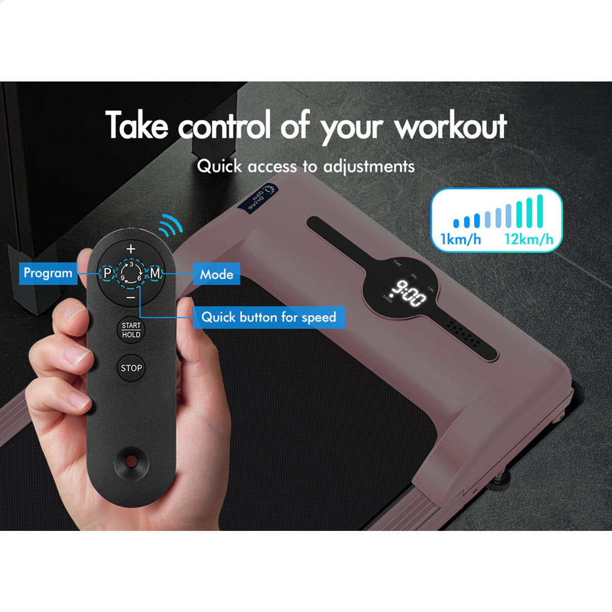 BLACK LORD Treadmill Electric Walking Pad Exercise Home Gym Fitness Machine