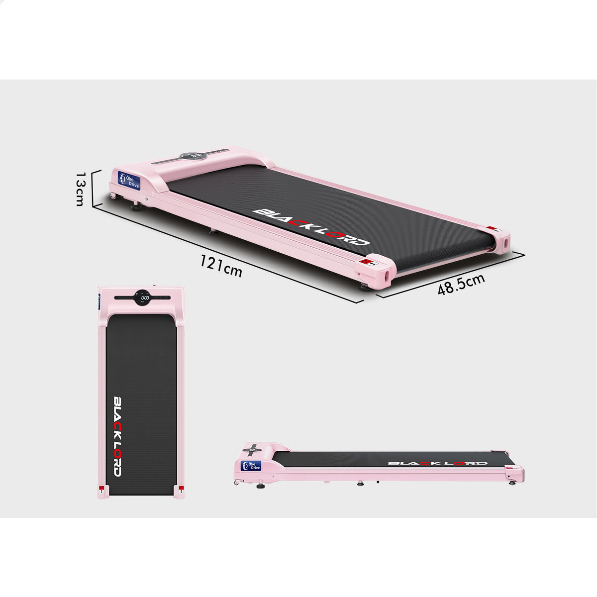 BLACK LORD Treadmill Electric Walking Pad Exercise Home Gym Fitness Machine