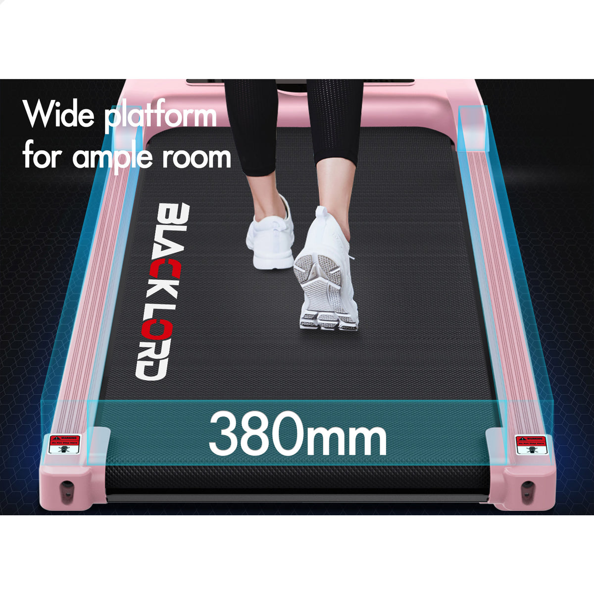 BLACK LORD Treadmill Electric Walking Pad Exercise Home Gym Fitness Machine