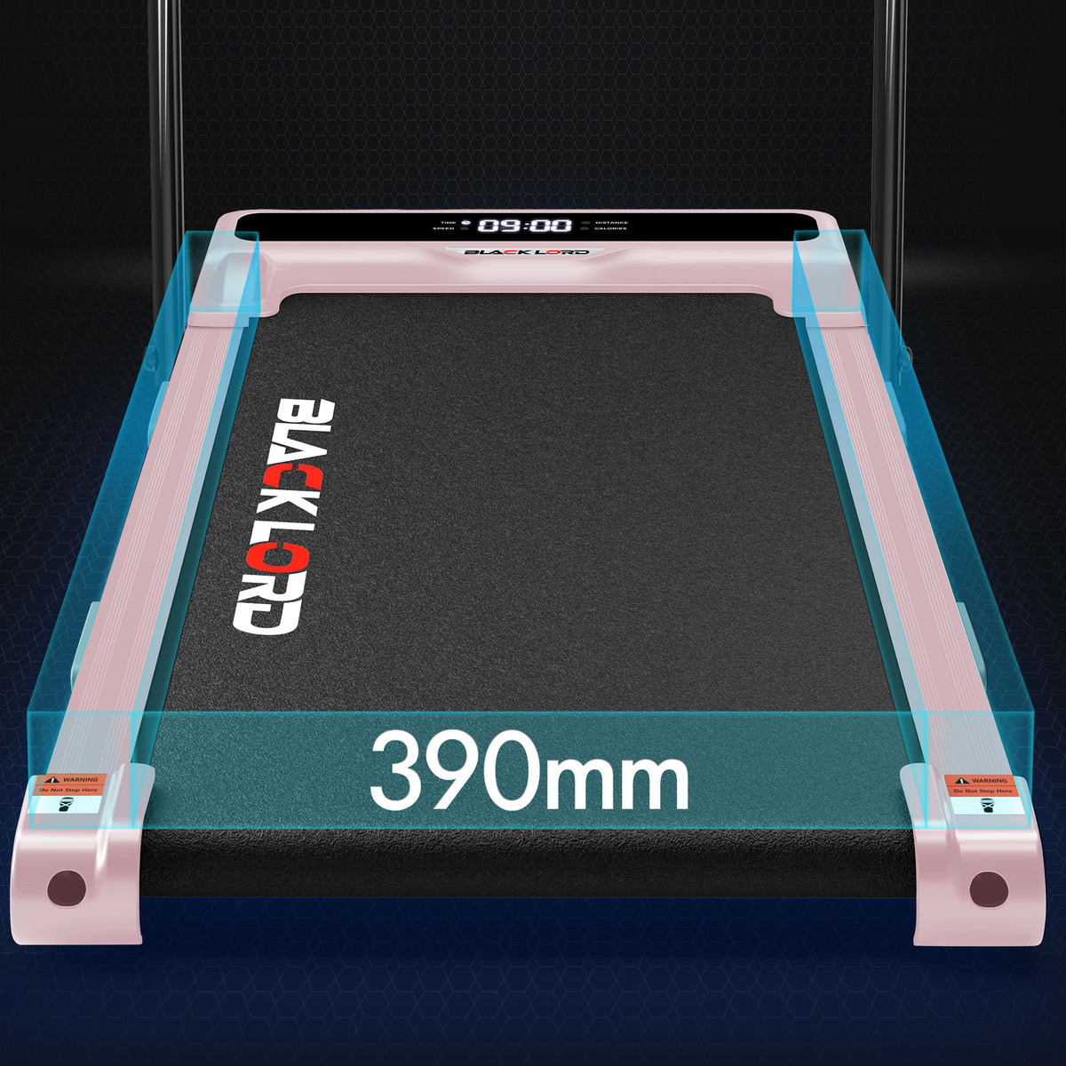 BLACK LORD Treadmill Electric Walking Pad Incline Brushless Motor Foldable Pink