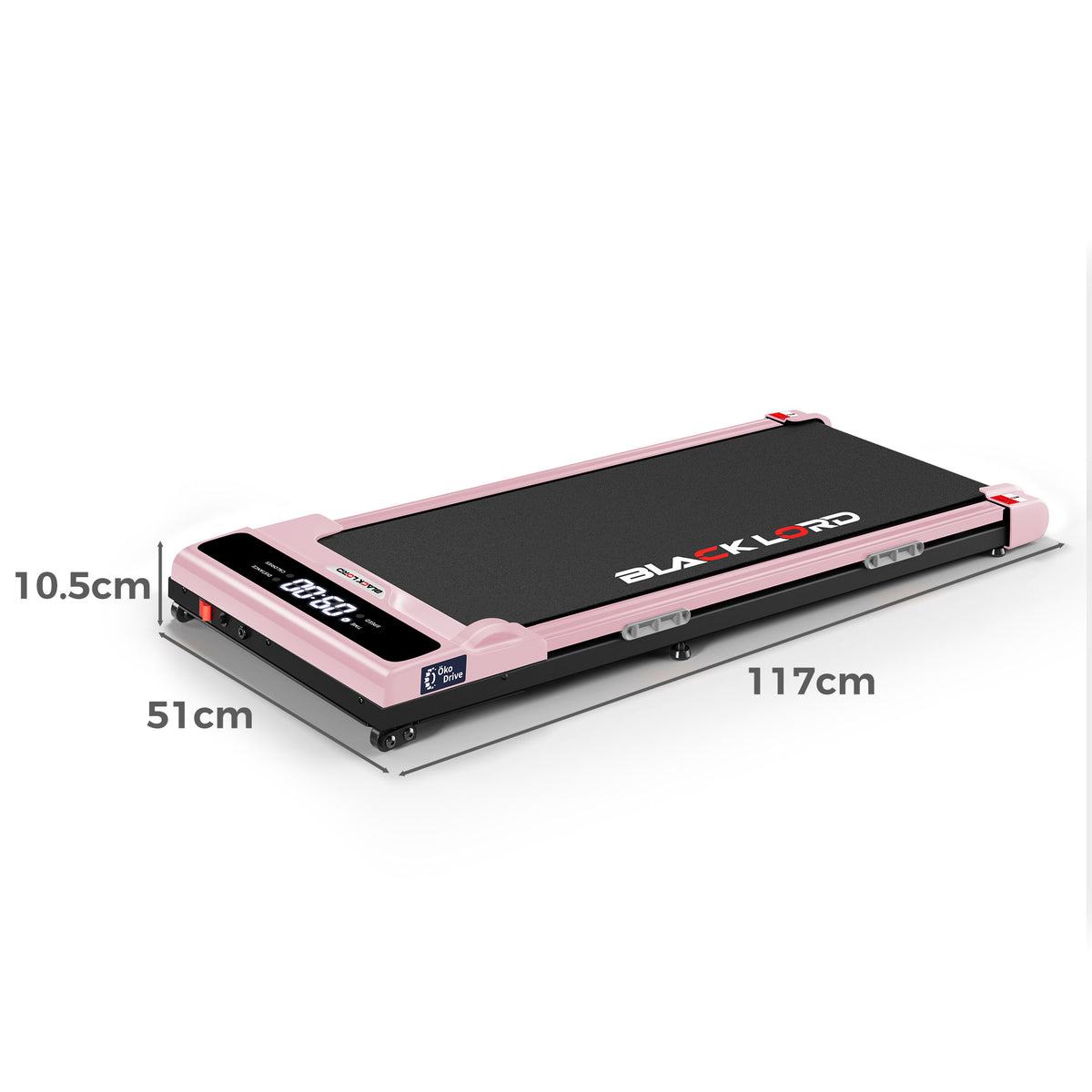 BLACK LORD Treadmill Electric Walking Pad Home Gym Incline Brushless Motor Pink
