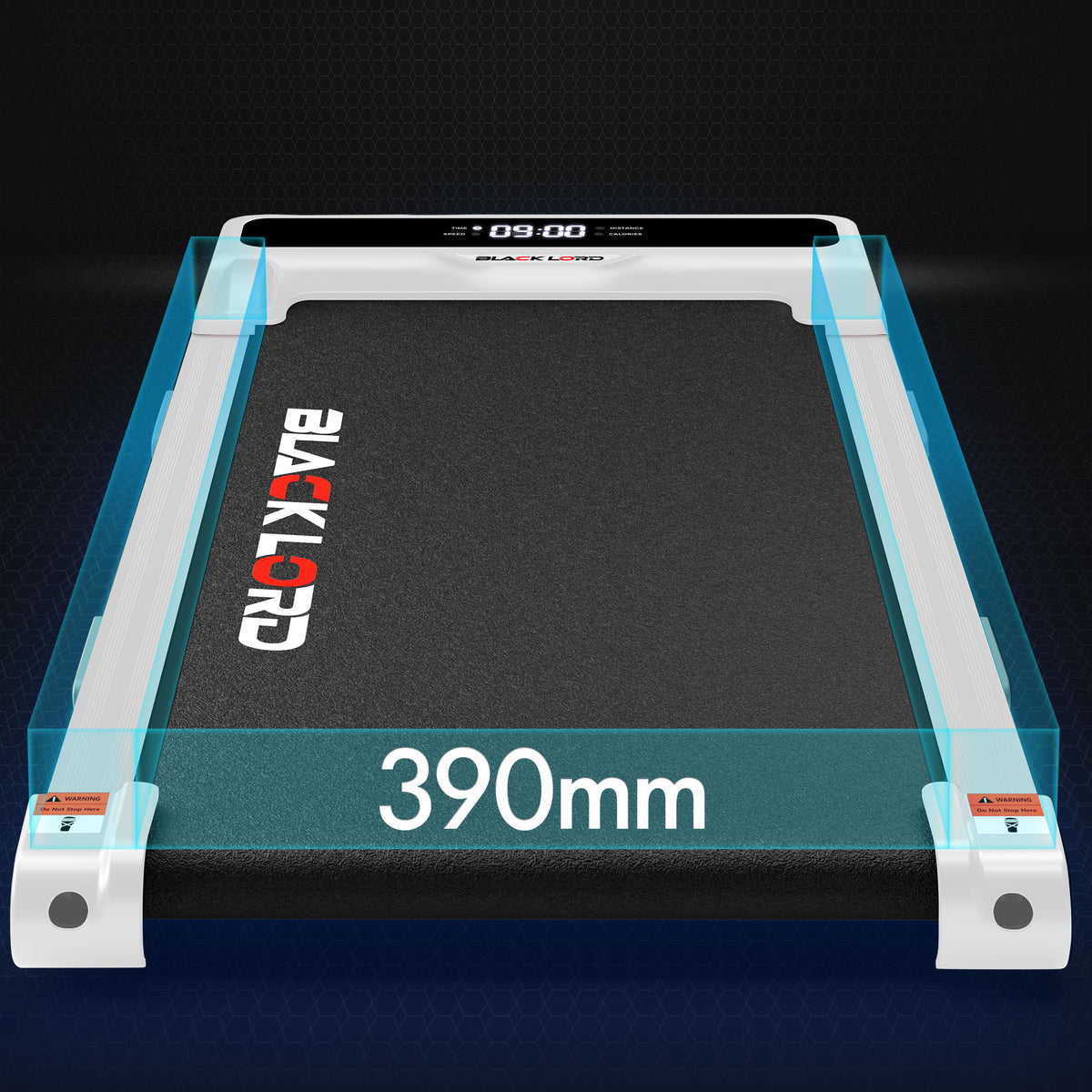 BLACK LORD Treadmill Electric Walking Pad Home Gym Incline Brushless Motor White