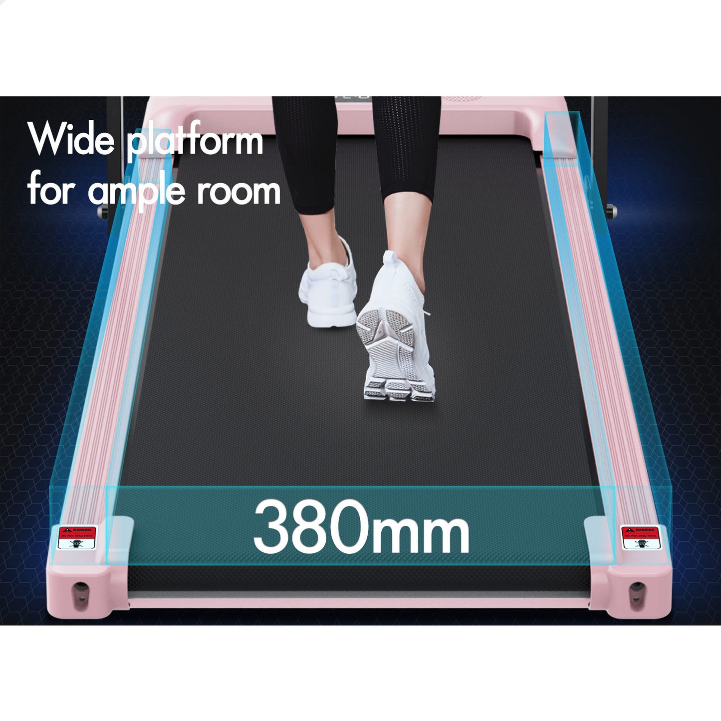 BLACK LORD Treadmill Electric Walking Pad Home Office Gym Fitness Foldable