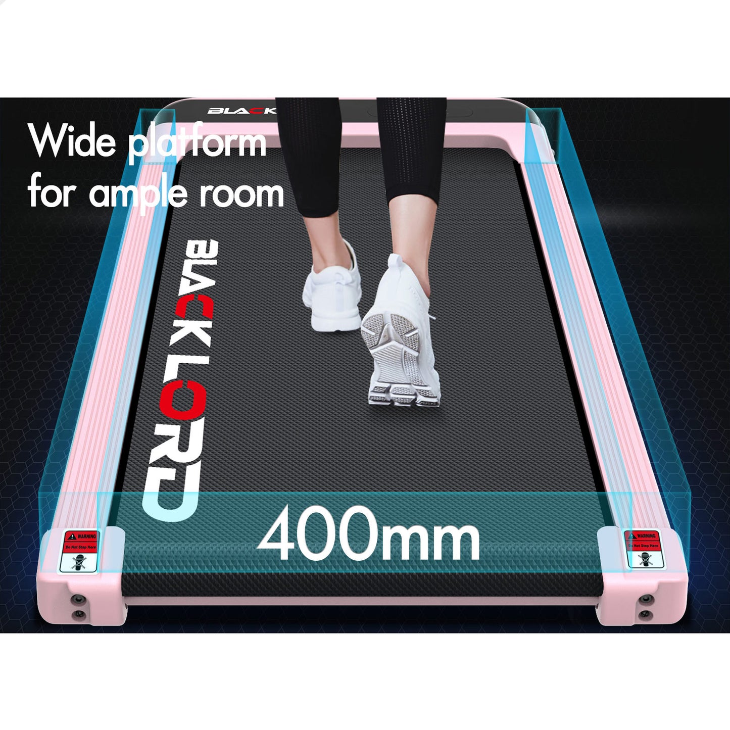 BLACK LORD Treadmill Electric Walking Pad Home Office Gym Fitness Incline MS2 Pink