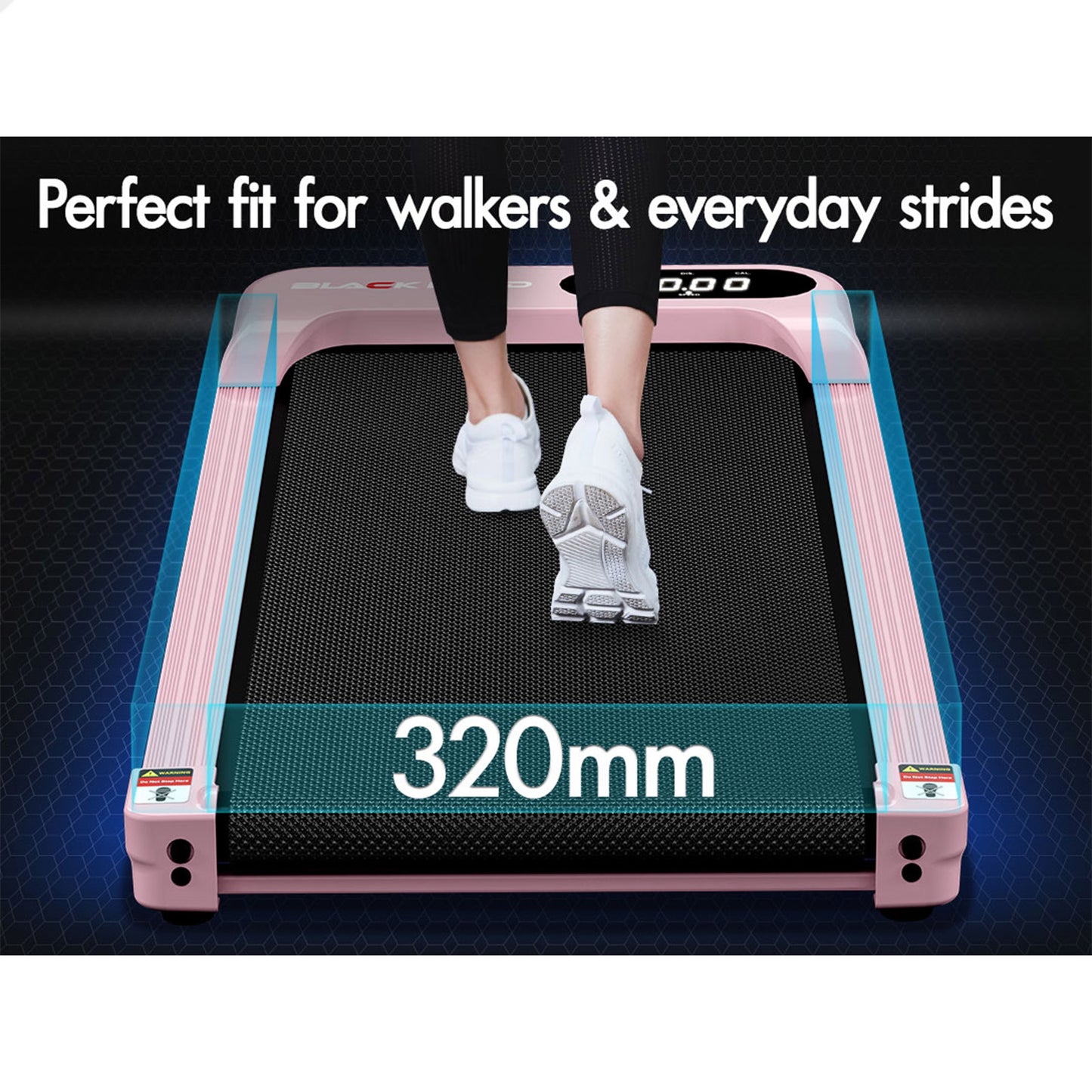 BLACK LORD Treadmill Electric Walking Pad Home Gym Incline Magnetic Remote Pink