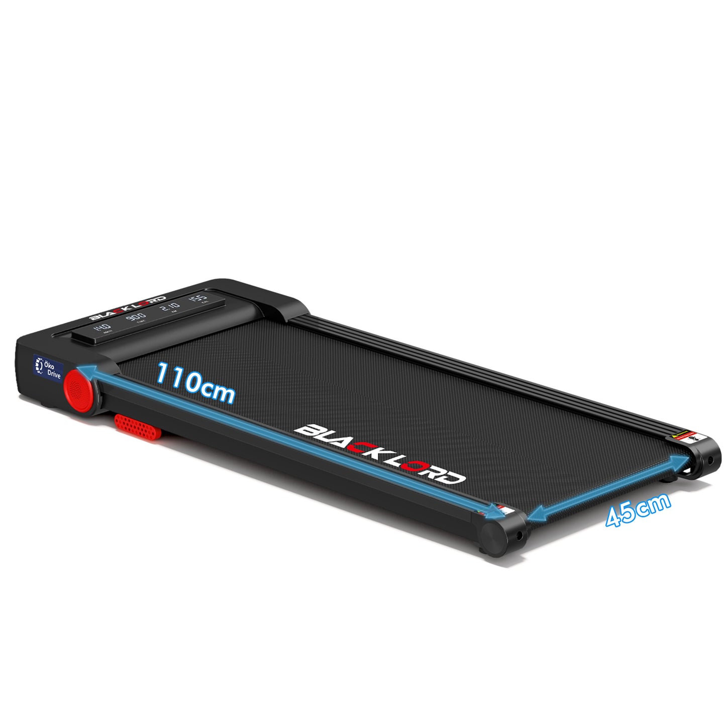 BLACK LORD Treadmill Electric Walking Pad Under Desk Home Gym Fitness 450mm Belt