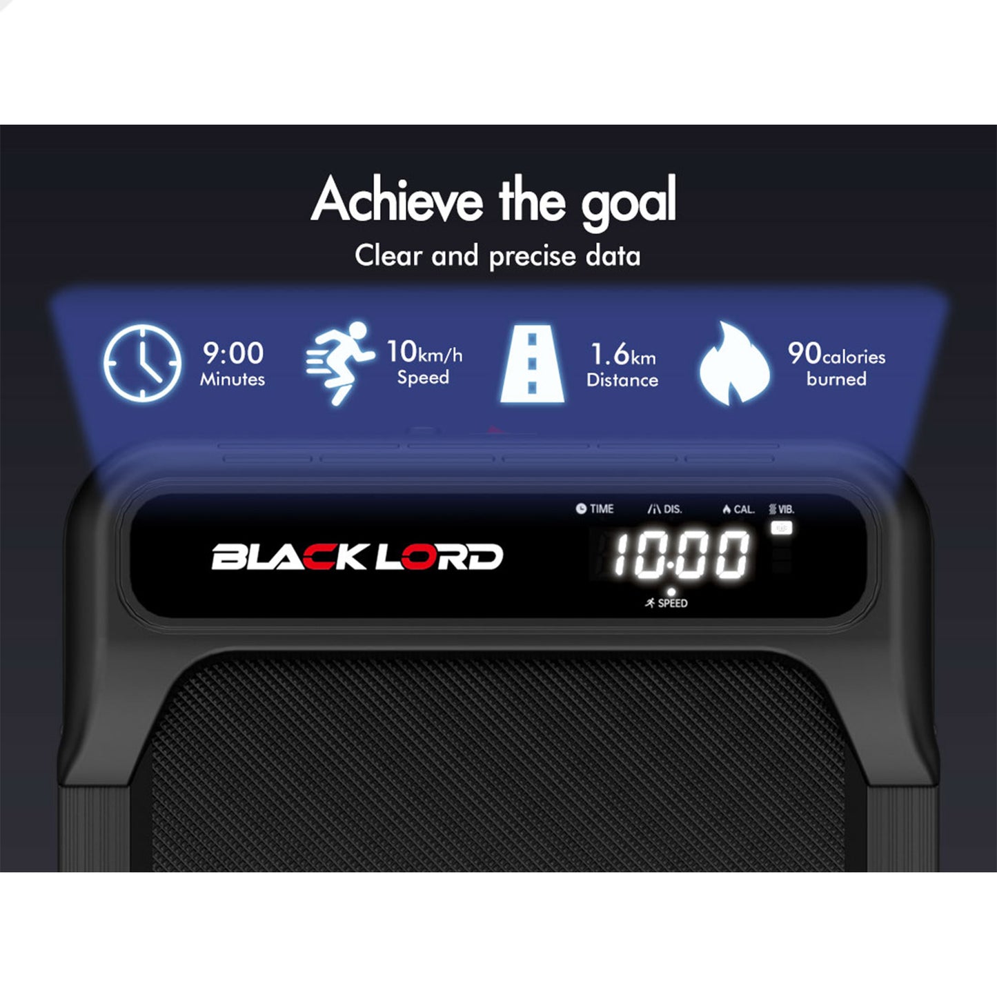 BLACK LORD Treadmill 4-in-1 Walking Vibration Pad Incline with Magnetic Remote