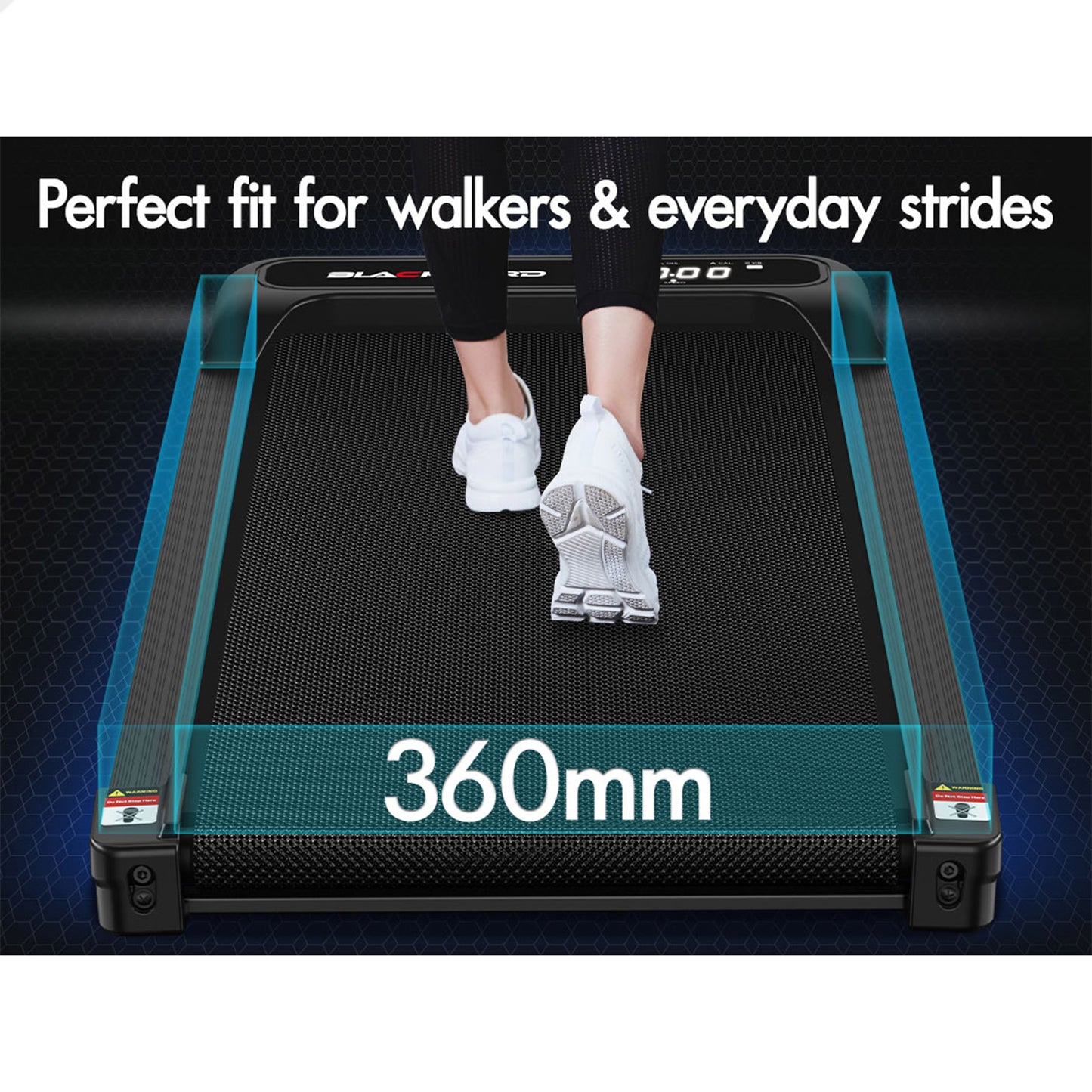 BLACK LORD Treadmill 4-in-1 Walking Vibration Pad Incline with Magnetic Remote