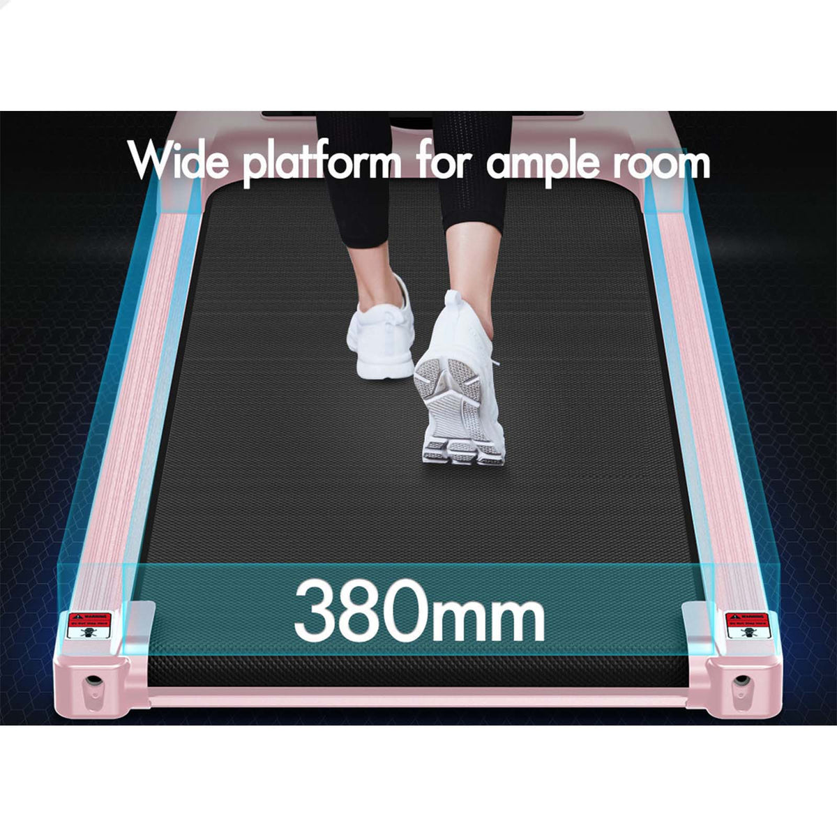 BLACK LORD Treadmill Electric Walking Pad Foldable Home Gym Fitness Pink