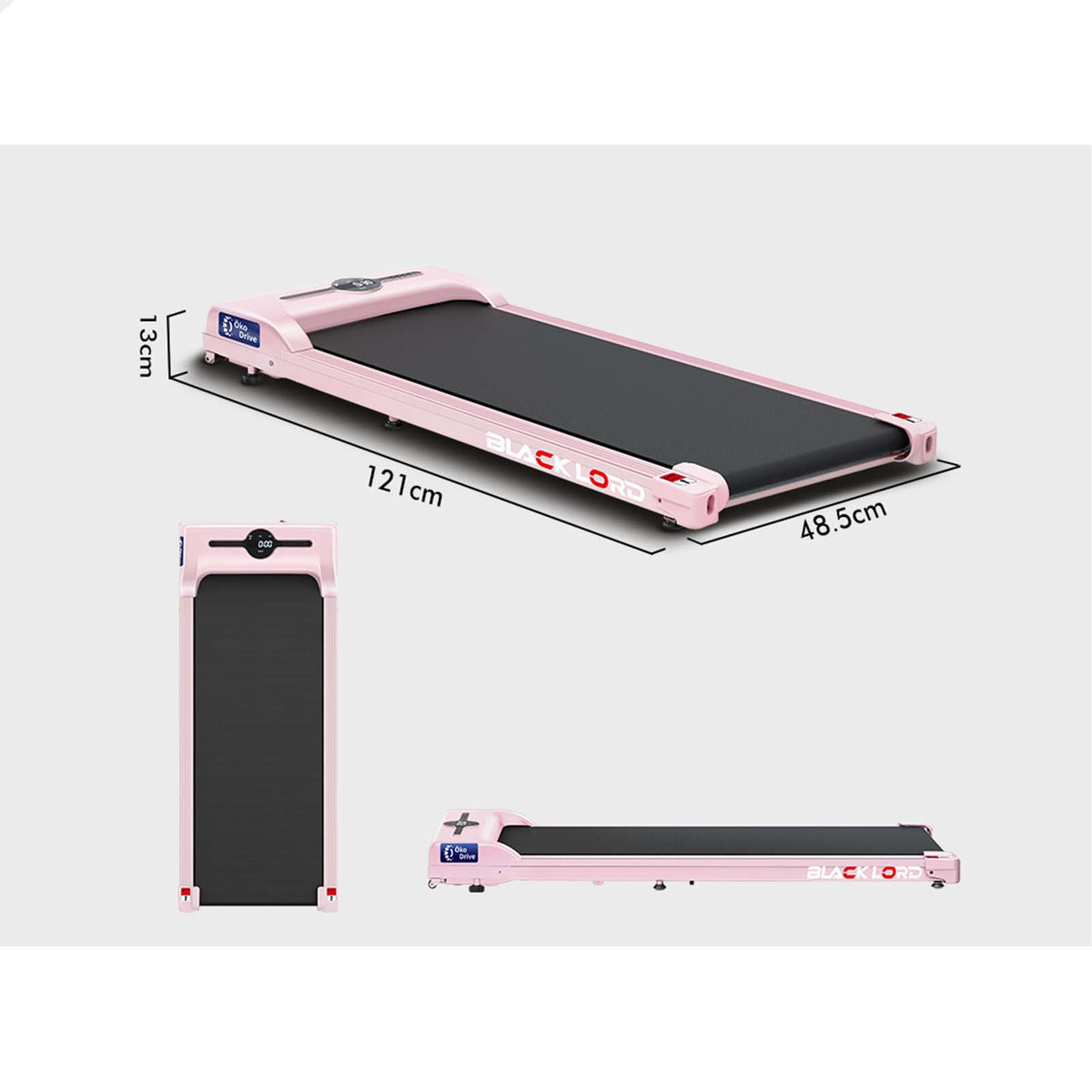 BLACK LORD Treadmill Electric Walking Pad Foldable Home Gym Fitness Pink