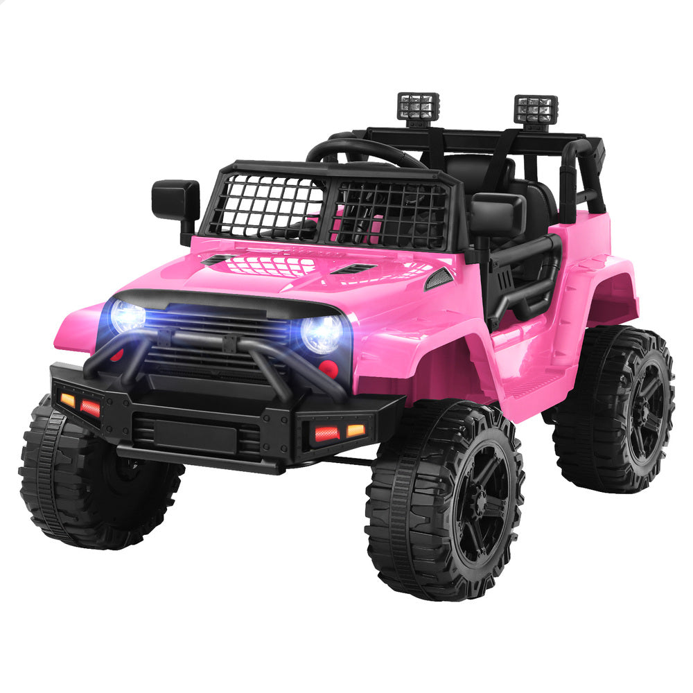 ALFORDSON Kids Ride On Car Toy Jeep Electric 12V 60W Motors R/C LED Lights Pink