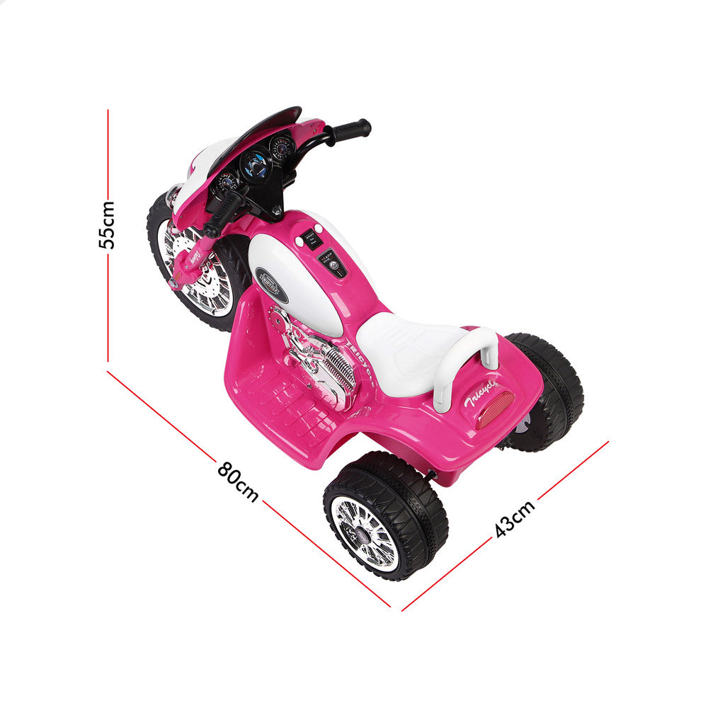 ALFORDSON Kids Ride On Car Electric Motorcycle 25W Motor Harley-Inspired Pink