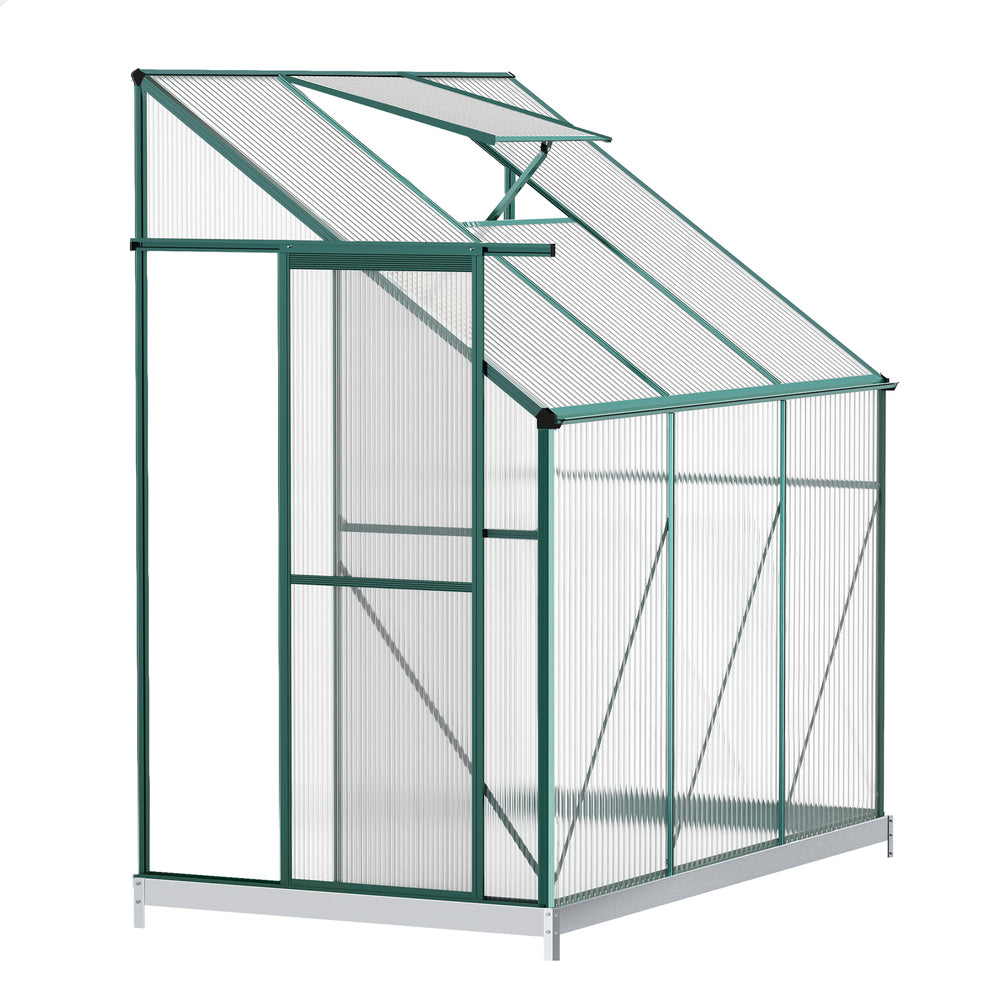 ALFORDSON Greenhouse Aluminium Polycarbonatel Greenhouse Garden Shed 1.9x1.3M