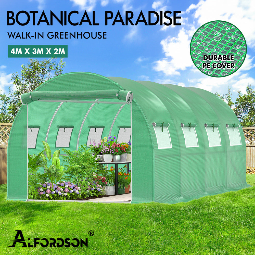 ALFORDSON Greenhouse Dome Shed Walk-in Tunnel Plant Garden Storage Cover 4x3x2M