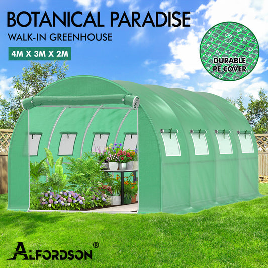 ALFORDSON Greenhouse Dome Shed Walk-in Tunnel Plant Garden Storage Cover 4x3x2M