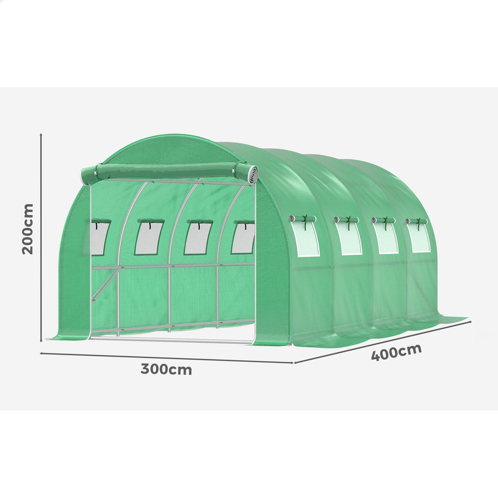 ALFORDSON Greenhouse Dome Shed Walk-in Tunnel Plant Garden Storage Cover 4x3x2M