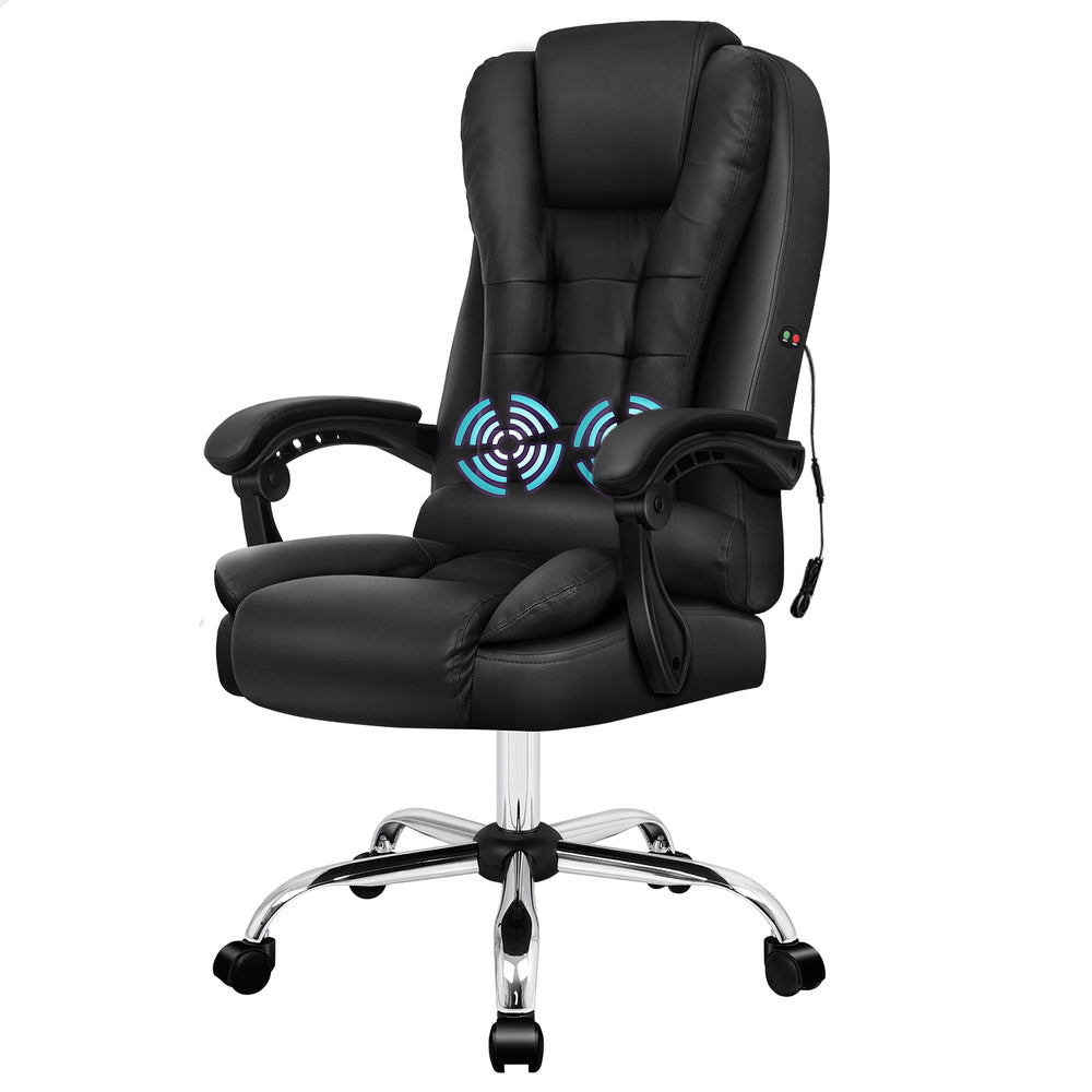 ALFORDSON Massage Office Chair Executive PU Leather Seat Gaming Computer Racer