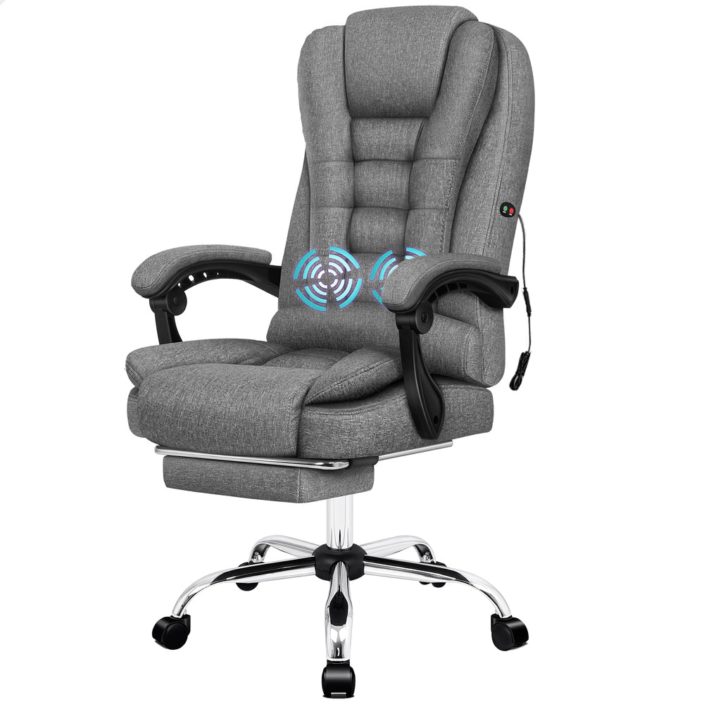 ALFORDSON Massage Office Chair Executive Seat Fabric Gaming Computer Racer