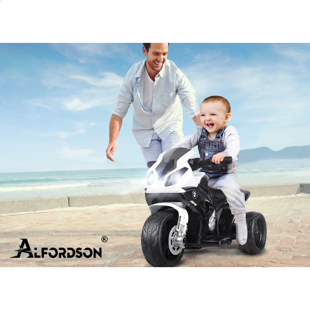 ALFORDSON Kids Ride On Motorbike Car Motorcycle BMW Licensed Electric Toys Black