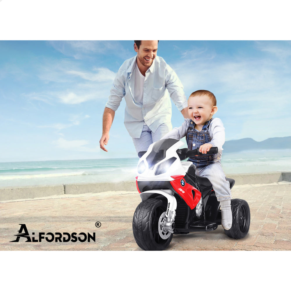 ALFORDSON Kids Ride On Motorbike Car Motorcycle BMW Licensed Electric Toys Red