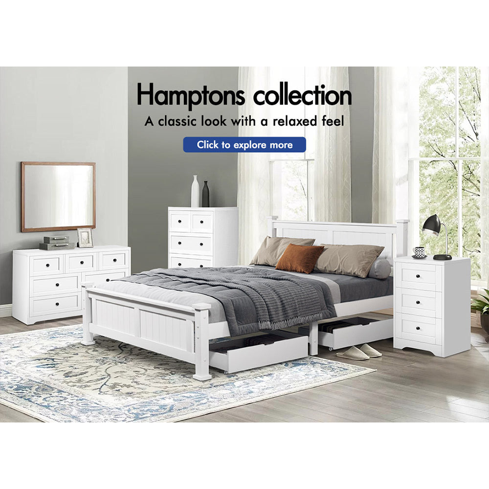 ALFORDSON 7 Chest of Drawers Hamptons Storage Cabinet Dresser Tallboy White