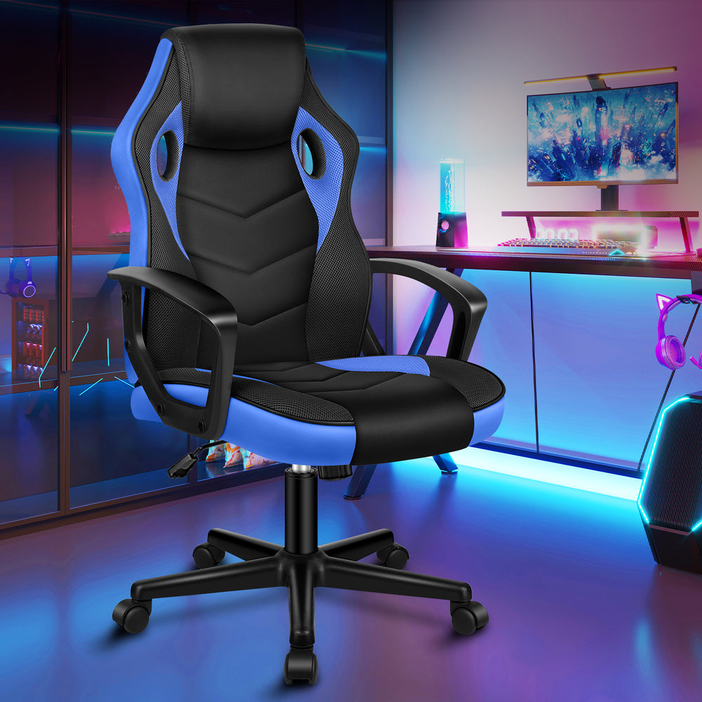 ALFORDSON Gaming Chair Office Executive Blue