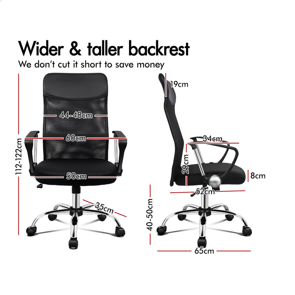 ALFORDSON Mesh Office Chair High Back Black