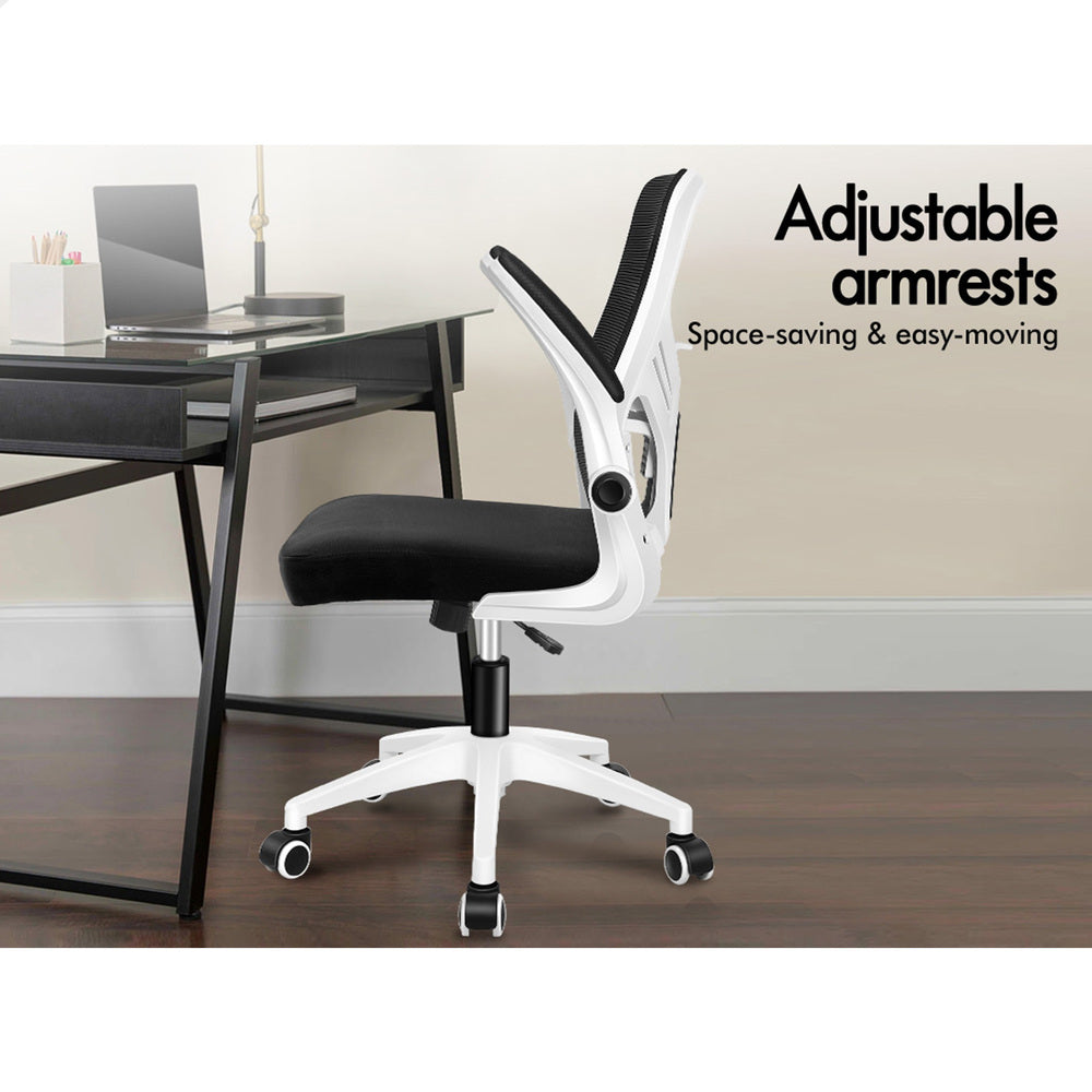 ALFORDSON Mesh Office Chair Executive Tilt Fabric Computer Seat Racing Work All Black