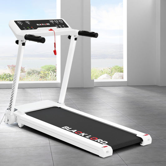 BLACK LORD Treadmill Electric Exercise Running Machine Foldable Home Gym Fitness White