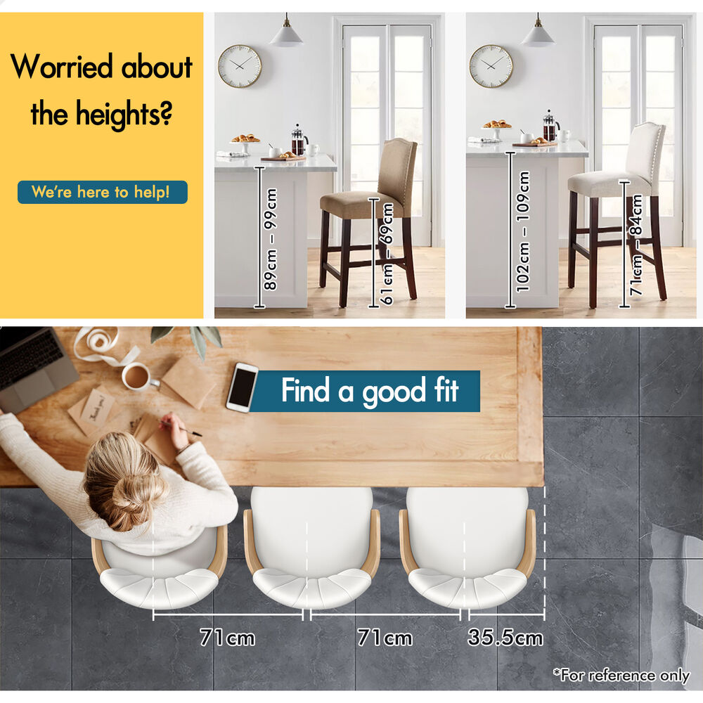 ALFORDSON 2x Swivel Bar Stools Alice Kitchen Wooden Dining Chair White