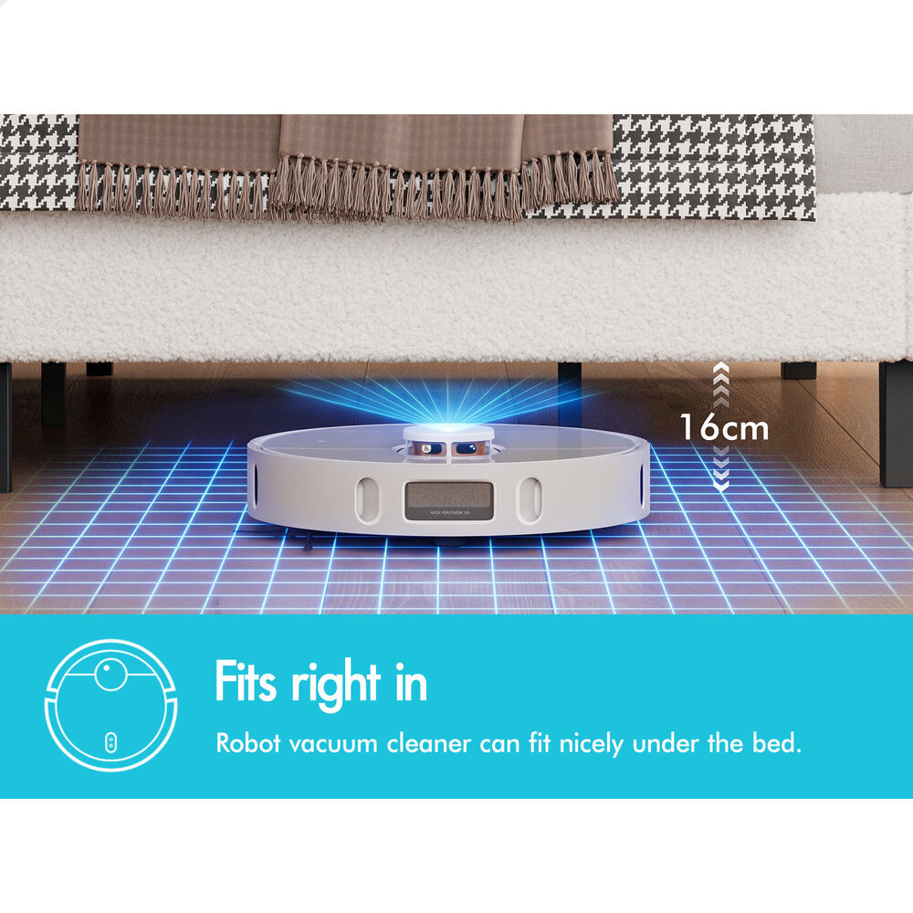 ALFORDSON Bed Frame King Size Boucle Mattress Base Platform White