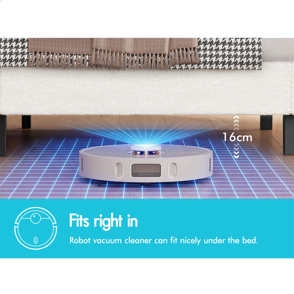 ALFORDSON Bed Frame Single Size Boucle White Mattress Base Platform
