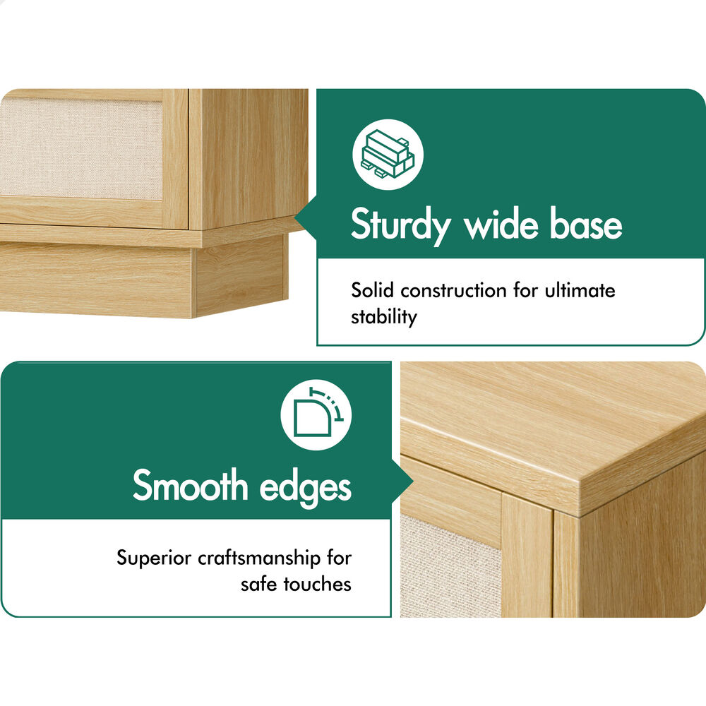 ALFORDSON 6 Chest of Drawers Dresser Tallboy Storage Cabinet Fabric Wood