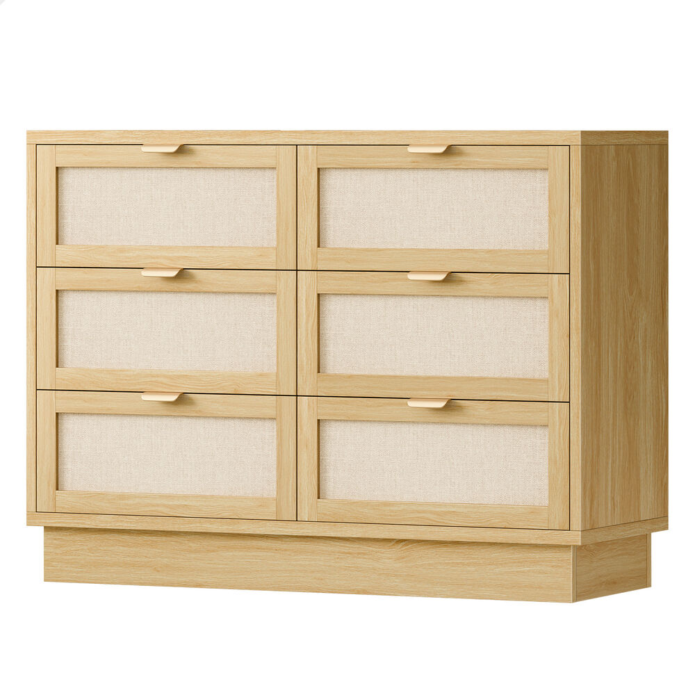 ALFORDSON 6 Chest of Drawers Dresser Tallboy Storage Cabinet Fabric Wood