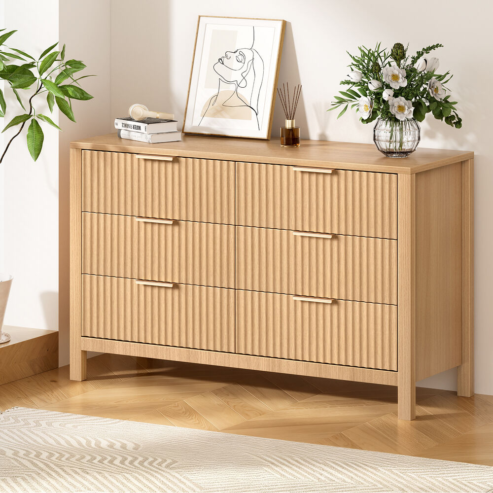 ALFORDSON 6 Chest of Drawers Modern Dresser Tallboy Storage Cabinet Wood