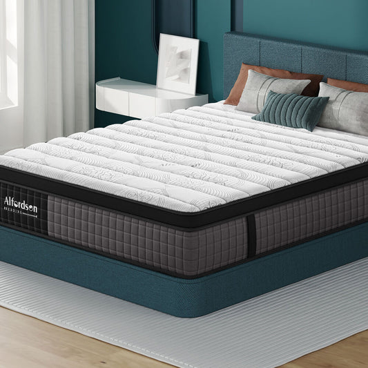 ALFORDSON Mattress 9 Zone Pocket Spring King Euro Top 34cm