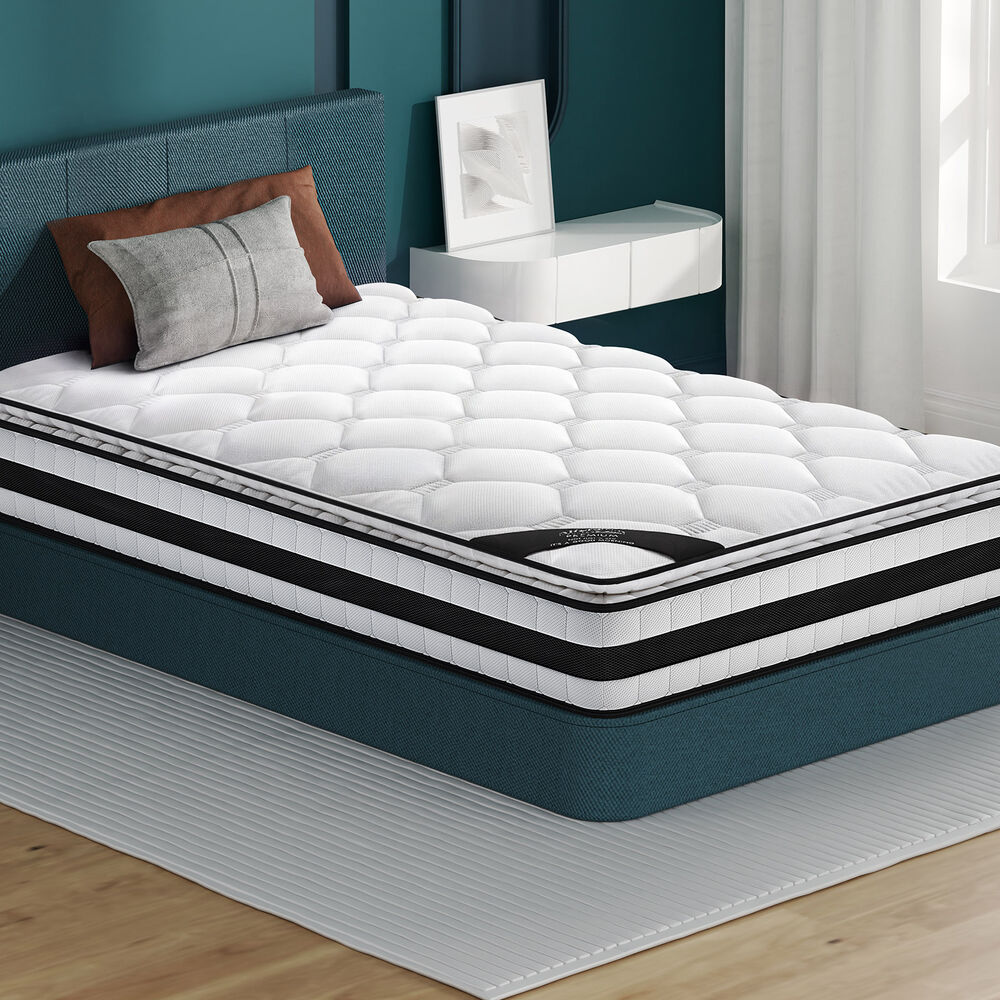 ALFORDSON 22cm Mattress King Single Pillow Top Memory Foam Medium Firm
