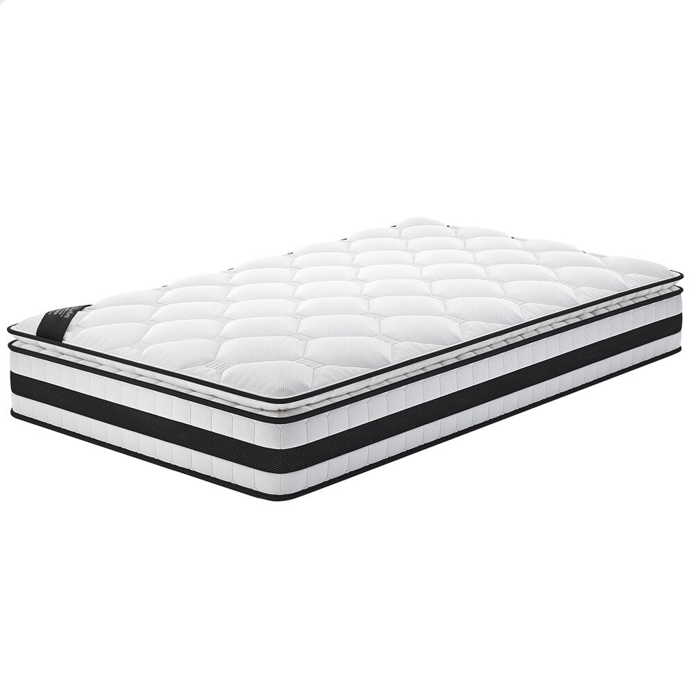 ALFORDSON 22cm Mattress King Single Pillow Top Memory Foam Medium Firm