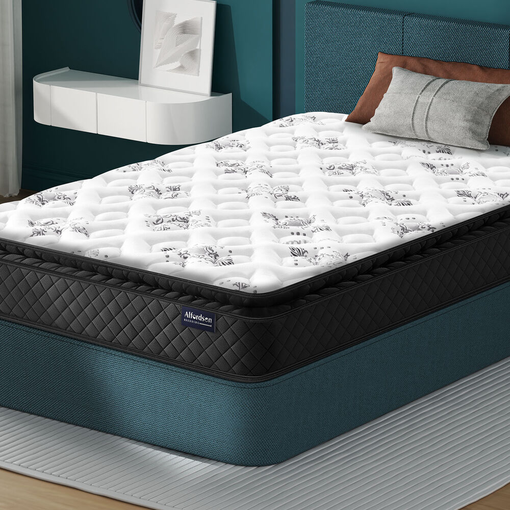 ALFORDSON Mattress Single Bed Pillow Top Memory Foam Bedding Medium Firm 24cm