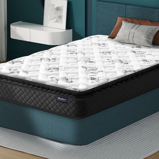 ALFORDSON Mattress Single Bed Pillow Top Memory Foam Bedding Medium Firm 24cm